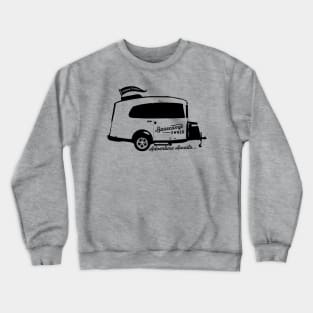 Happy Camper Basecamp Adventure Awaits! Crewneck Sweatshirt